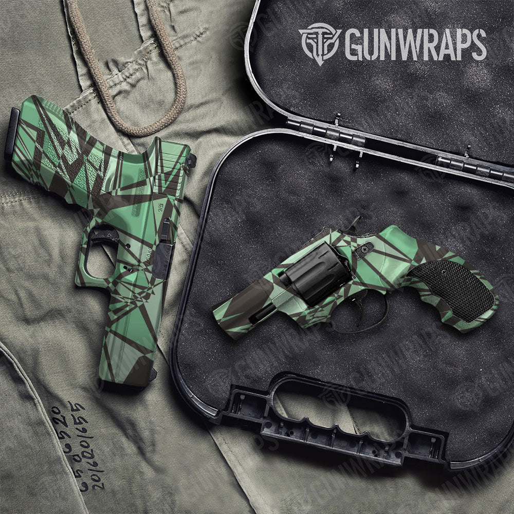 Sharp Mint Chocolate Chip Gun Skin Vinyl Wrap