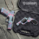 Shattered Cotton Candy Gun Skin Vinyl Wrap