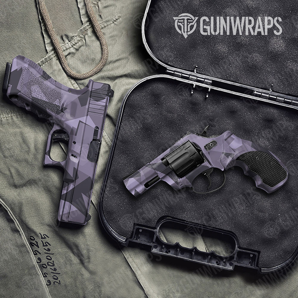 Shattered Lilac Gun Skin Vinyl Wrap