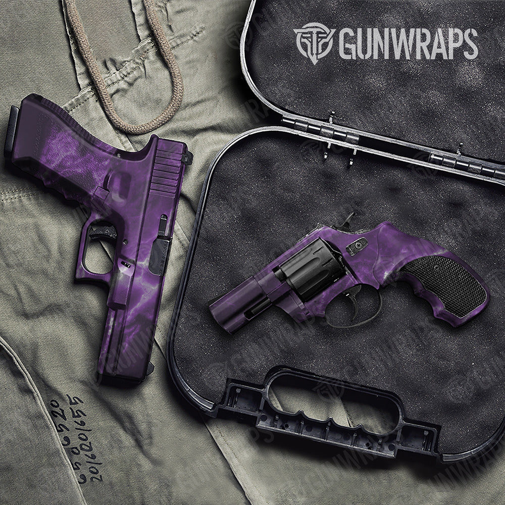 Stone Amethyst Marble Gun Skin Vinyl Wrap