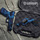 Stone Blue Ice Marble Gun Skin Vinyl Wrap