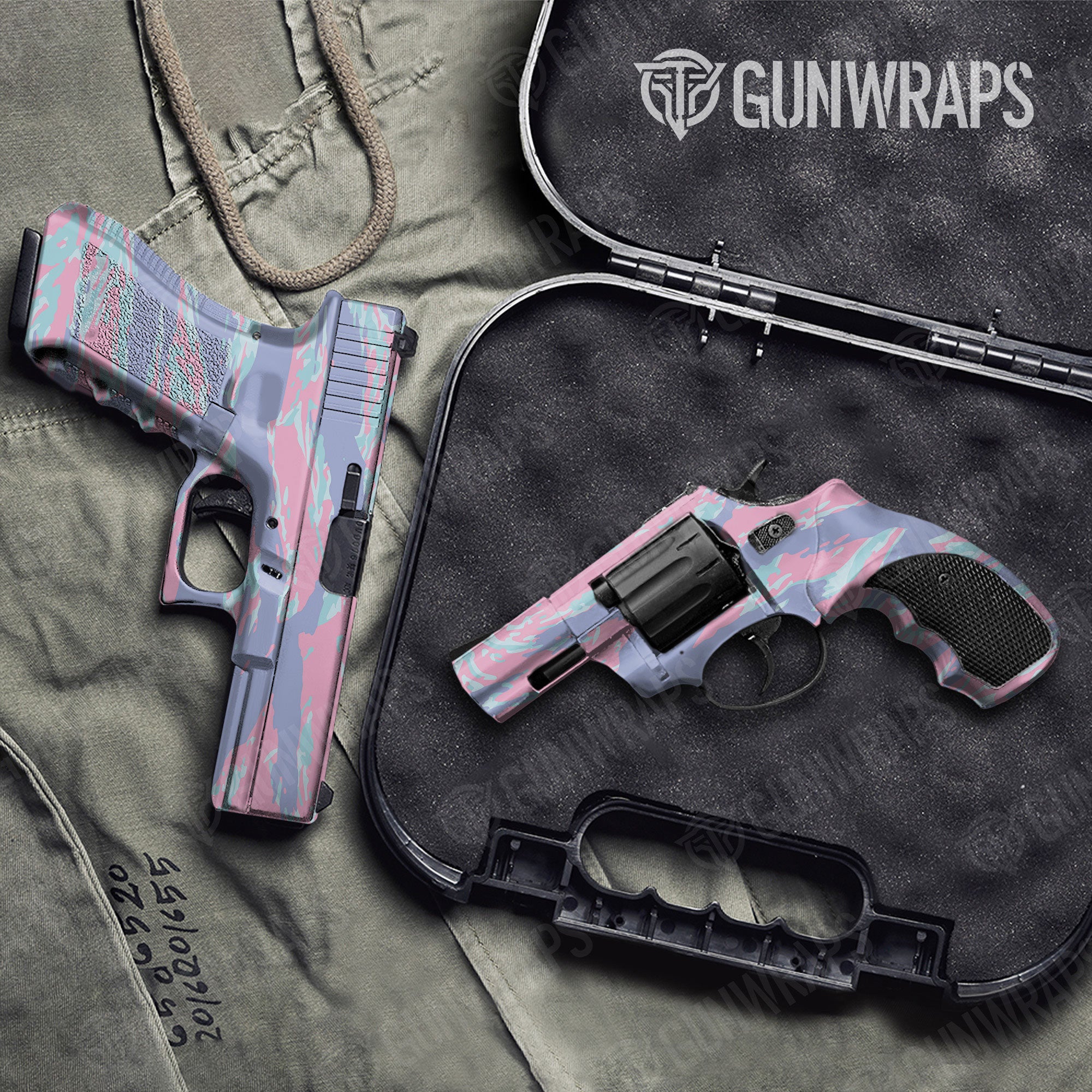 Vietnam Tiger Stripe Cotton Candy Gun Skin Vinyl Wrap
