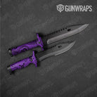 Bandana Purple And Black Gun Skin Vinyl Wrap