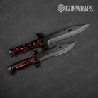 Circuit Board Red Gun Skin Vinyl Wrap