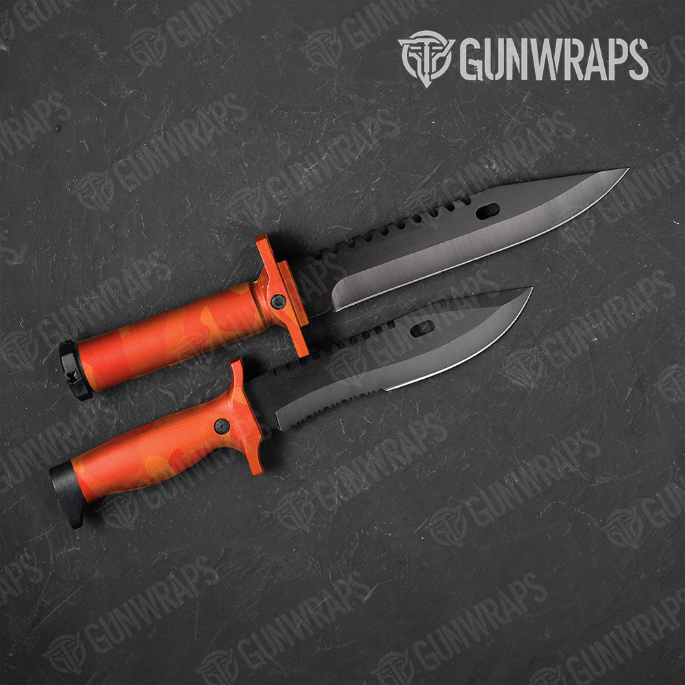 Classic Elite Orange Gun Skin Vinyl Wrap