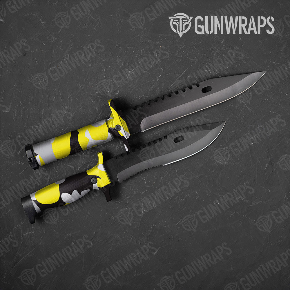 Classic Yellow Tiger Gun Skin Vinyl Wrap