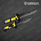 Classic Yellow Tiger Gun Skin Vinyl Wrap