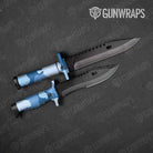 Cumulus Cool Blue Gun Skin Vinyl Wrap