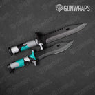 Cumulus Tiffany Blue Tiger Gun Skin Vinyl Wrap