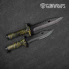 Damascus Yellow Gun Skin Vinyl Wrap