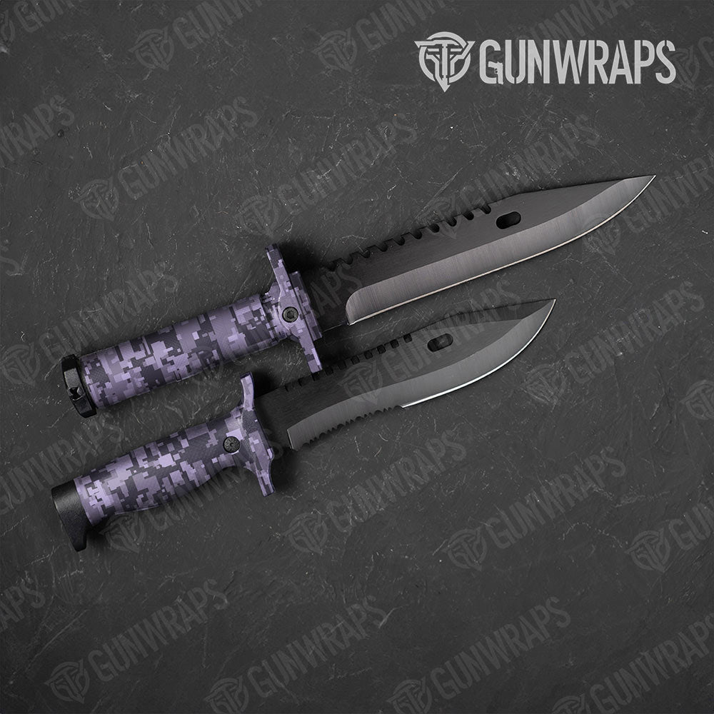 Digital Lilac Gun Skin Vinyl Wrap