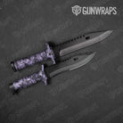 Digital Lilac Gun Skin Vinyl Wrap