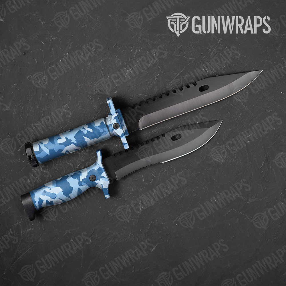 Erratic Cool Blue Gun Skin Vinyl Wrap