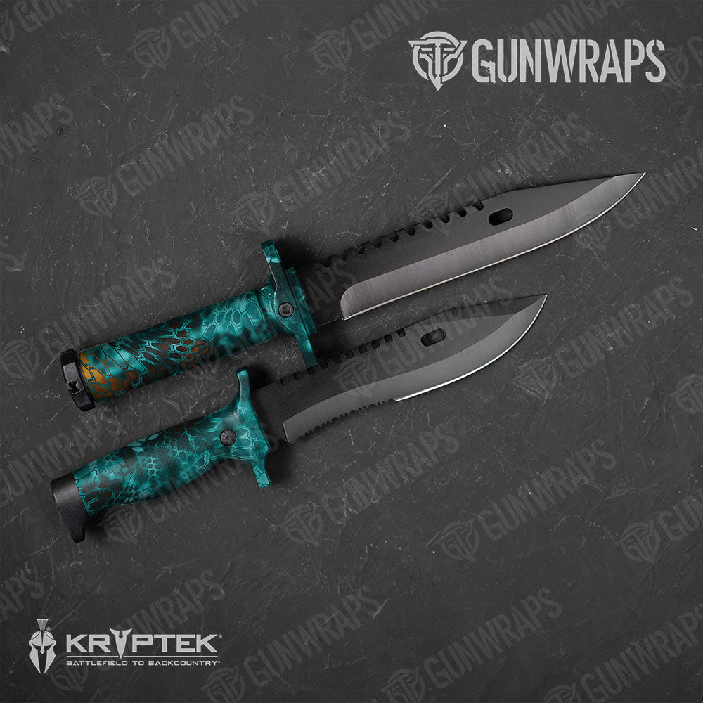 Kryptek Turquoise Gun Skin Vinyl Wrap