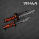 Nature Orange Forest Gun Skin Vinyl Wrap