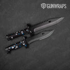 Paintball Blue Tiger Gun Skin Vinyl Wrap