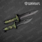 Ragged Army Green Gun Skin Vinyl Wrap