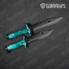Ragged Elite Tiffany Blue Gun Skin Vinyl Wrap
