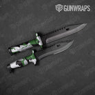 Ragged Green Tiger Gun Skin Vinyl Wrap
