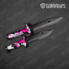 Ragged Magenta Tiger Gun Skin Vinyl Wrap