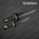 Ragged Militant Charcoal Gun Skin Vinyl Wrap