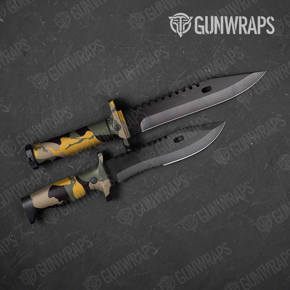 Ragged Militant Yellow Gun Skin Vinyl Wrap