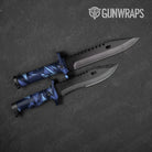 Sharp Blue Urban Night Gun Skin Vinyl Wrap
