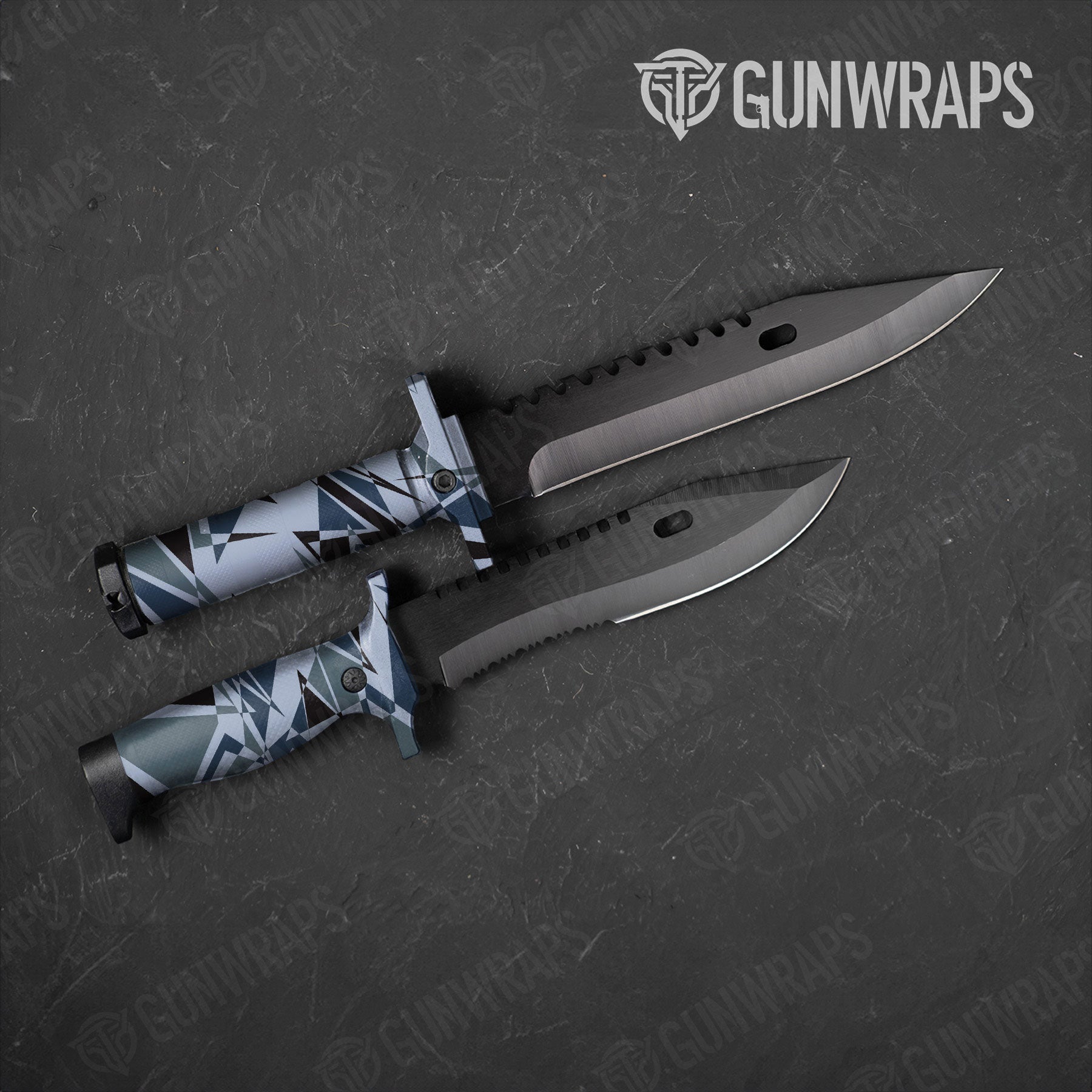 Sharp Navy Gun Skin Vinyl Wrap