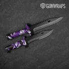 Sharp Purple Tiger Gun Skin Vinyl Wrap