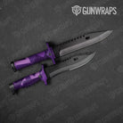 Shattered Elite Purple Gun Skin Vinyl Wrap