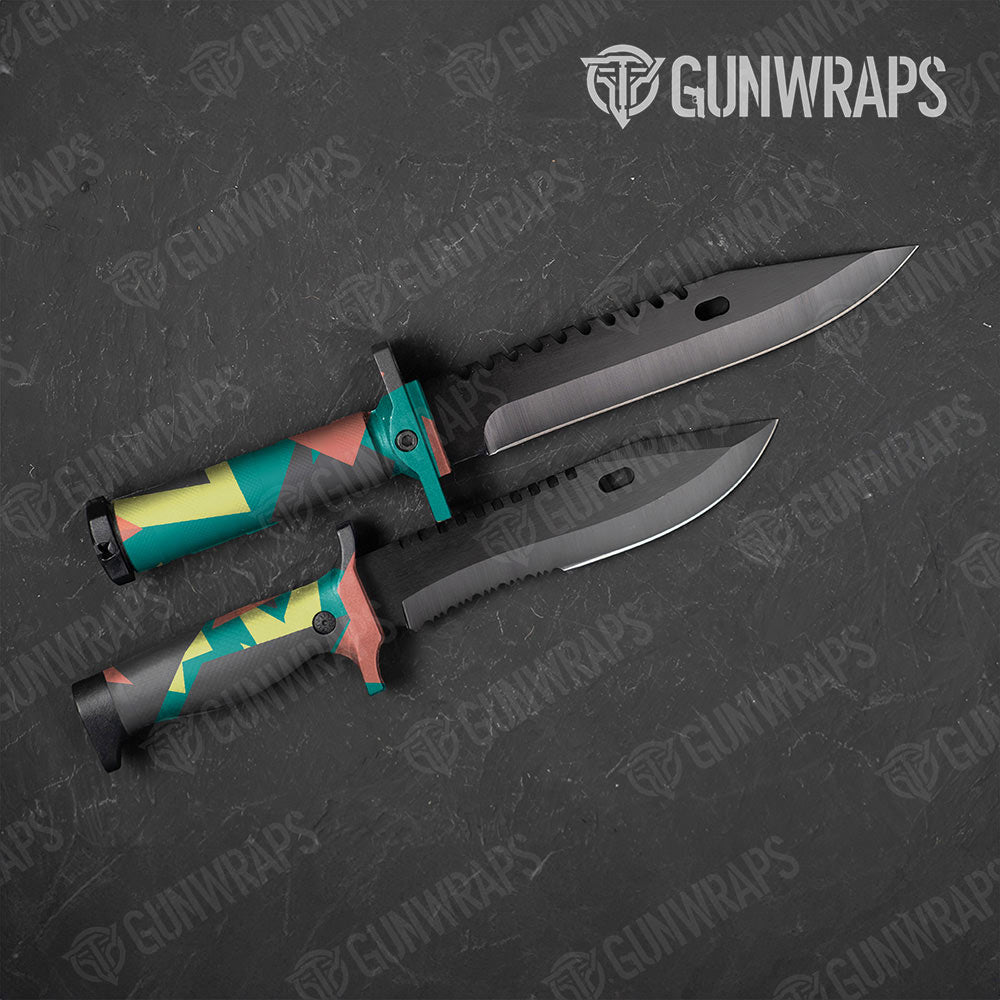 Shattered Fiesta Gun Skin Vinyl Wrap