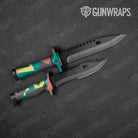 Shattered Fiesta Gun Skin Vinyl Wrap