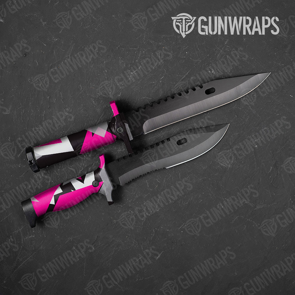 Shattered Magenta Tiger Gun Skin Vinyl Wrap