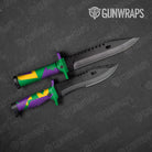 Shattered Mardi Gras Gun Skin Vinyl Wrap