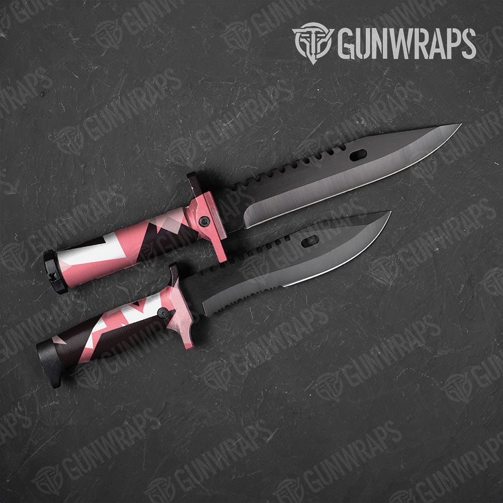 Shattered Pink Gun Skin Vinyl Wrap