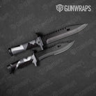 Shattered Urban Night Gun Skin Vinyl Wrap