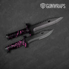 Skull Pink Gun Skin Vinyl Wrap