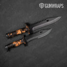 Tie Dye Bleached Black Gun Skin Vinyl Wrap