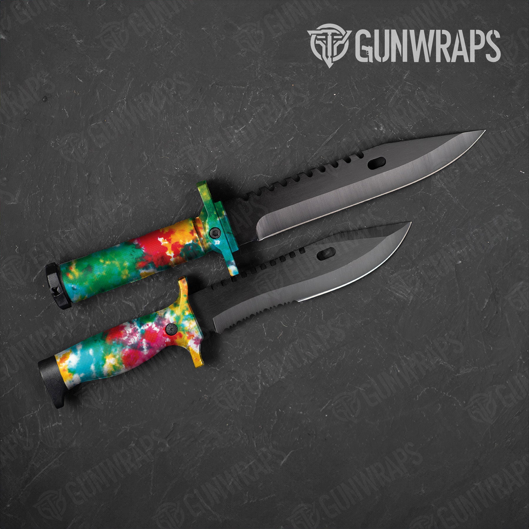 Tie Dye Jungle Fever Gun Skin Vinyl Wrap