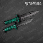 Toadaflage Teal Gun Skin Vinyl Wrap