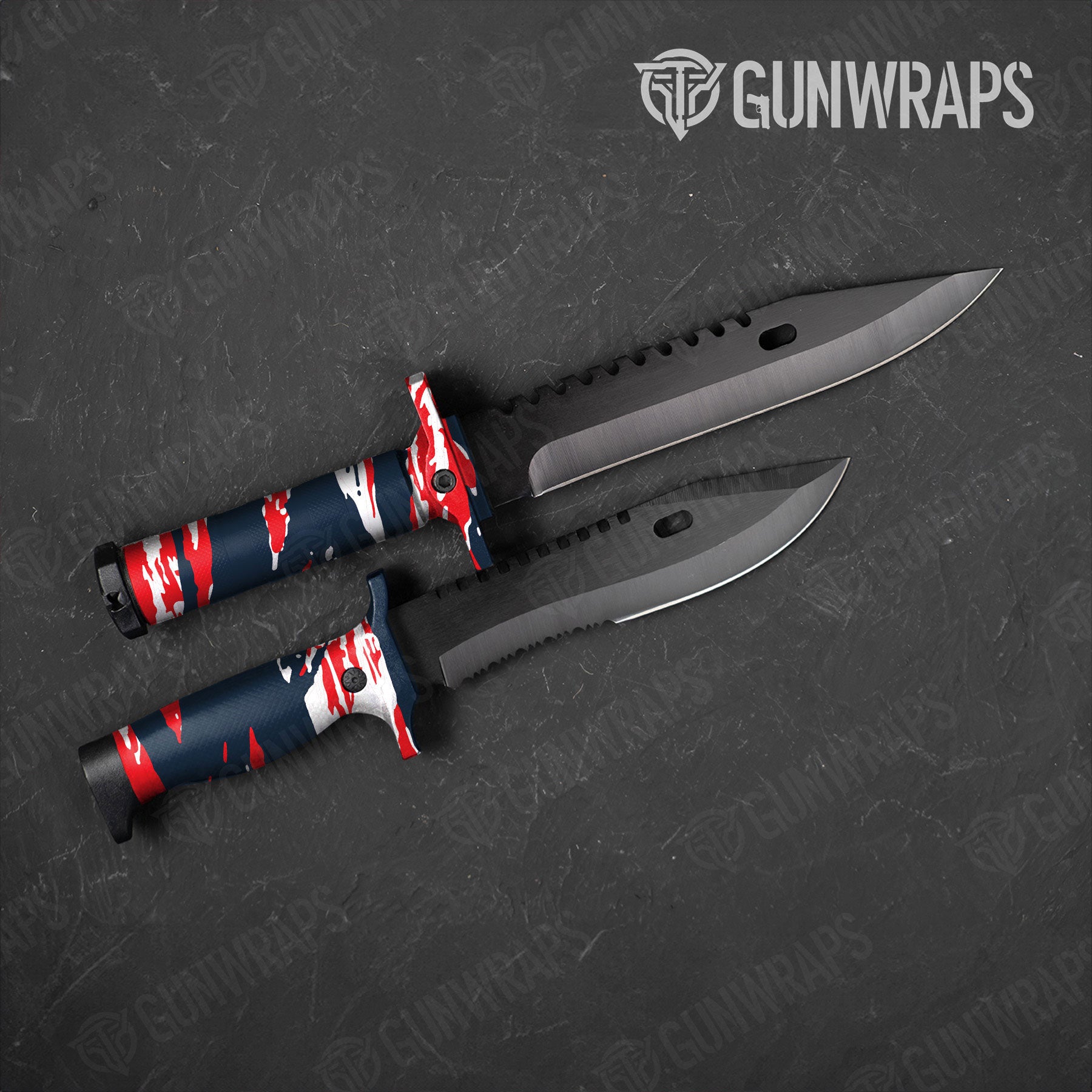 Vietnam Tiger Stripe America Gun Skin Vinyl Wrap