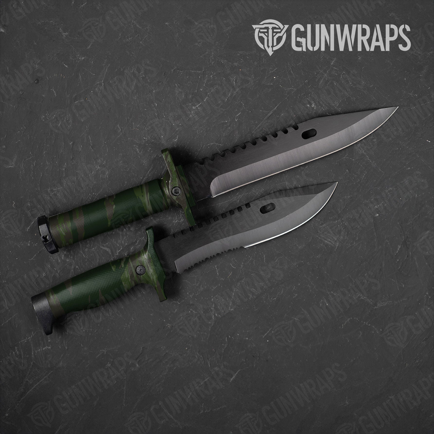 Vietnam Tiger Stripe Army Dark Green Gun Skin Vinyl Wrap