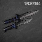 Vietnam Tiger Stripe Blue Midnight Gun Skin Vinyl Wrap