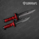 Vietnam Tiger Stripe Elite Red Gun Skin Vinyl Wrap