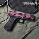 Bandana Pink And Black Gun Skin Vinyl Wrap
