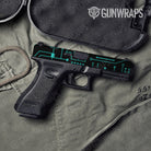 Circuit Board Tiffany Blue Gun Skin Vinyl Wrap