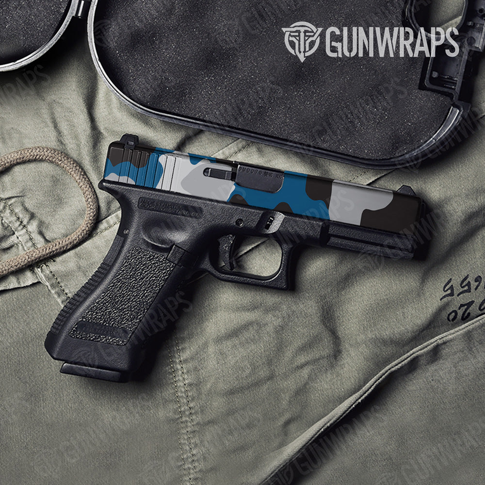 Cumulus Blue Tiger Gun Skin Vinyl Wrap