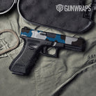 Cumulus Blue Tiger Gun Skin Vinyl Wrap