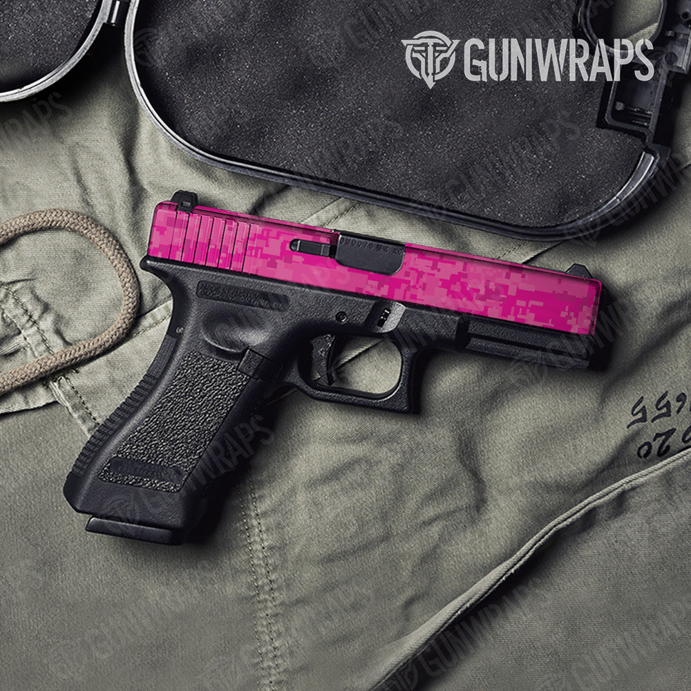 Digital Elite Magenta Gun Skin Vinyl Wrap