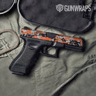 Digital Orange Tiger Gun Skin Vinyl Wrap